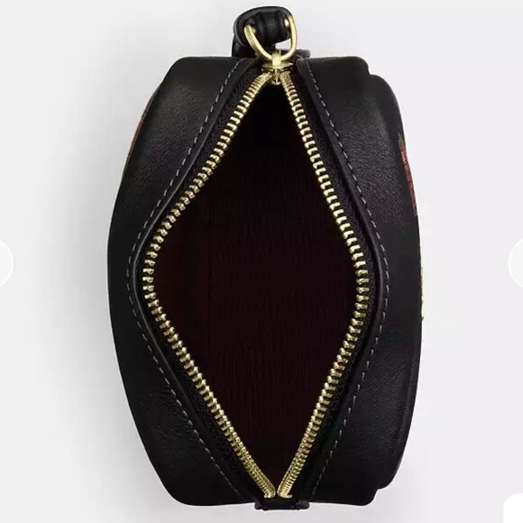 COACH Pouch Wristlet Clutch Bag Womens Small Purse with Cherry Print CDF01 NWT - Picture 3 of 7